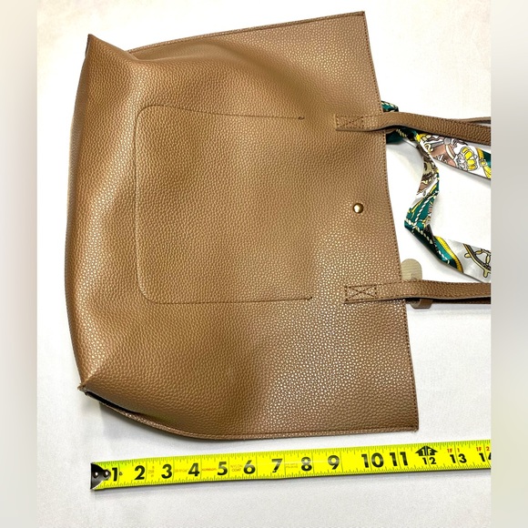 TOTE Women's Soft Faux Leather Tote Shoulder Bag Big Capacity Tassel Handbag - Picture 11 of 14